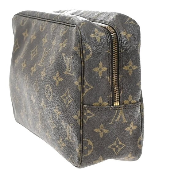 LOUIS VUITTON Trousse Toilette 28 Clutch Hand Bag Monogram Brown - Picture 3 of 5
